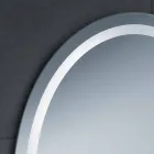 Espelho de design contemporâneo com iluminação LED Pura Viadurini