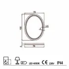 Espelho de design contemporâneo com iluminação LED Pura Viadurini