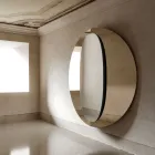Espelho de madeira com painel duplo, design moderno Bristol, fabricado na Itália. Viadurini