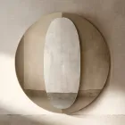 Espelho de madeira com painel duplo, design moderno Bristol, fabricado na Itália. Viadurini