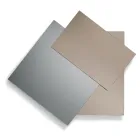 Espelho composto por 3 placas sobrepostas, 2 de bronze e 1 fumê - Armida Viadurini