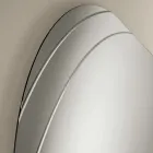 Espelho de vidro com gravuras em dois tamanhos e cores, fabricado na Itália - Vela Viadurini