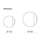 Espelho de vidro fundido Wave, fabricado na Itália - Candida Viadurini