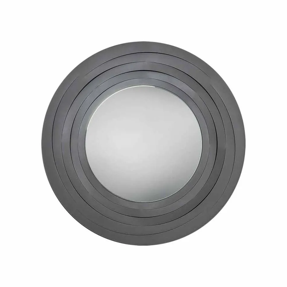 Espelho de parede circular moderno em ferro colorido fabricado na Itália - orégano Viadurini