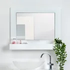 Espelho de parede horizontal em acrílico com suporte, fabricado na Itália - Kiran Viadurini