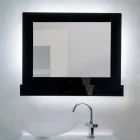 Espelho de parede horizontal em acrílico com suporte, fabricado na Itália - Kiran Viadurini