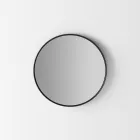 Espelho de parede retroiluminado com moldura preta fabricado na Itália - Riflessi Viadurini