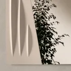Espelho quadrado com detalhe pintado em duas cores, fabricado na Itália - Elion Viadurini