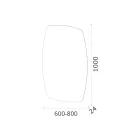 Espelho perimetral retroiluminado por LED fabricado na Itália - Sleep Viadurini