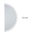 Espelho retroiluminado com faixa contínua de LED - Excelsior Viadurini