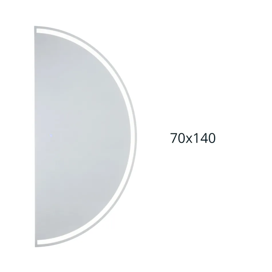 Espelho retroiluminado com faixa contínua de LED - Excelsior Viadurini