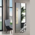 Espelho retangular com canto em vidro fundido, fabricado na Itália - Adelinda Viadurini