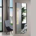 Espelho retangular com canto em vidro fundido, fabricado na Itália - Adelinda