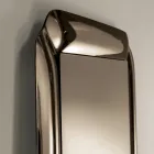 Espelho retangular com moldura de cristal fundido, fabricado na Itália - Belinda Viadurini