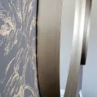 Espelho redondo de parede com moldura de bronze, preto, platina ou cobre - Renga Viadurini