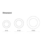 Espelho redondo com moldura de vidro ondulado, fabricado na Itália - Adelma Viadurini