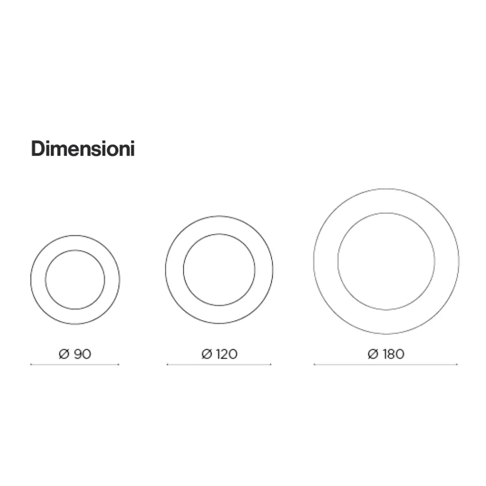 Espelho redondo com moldura de vidro ondulado, fabricado na Itália - Adelma Viadurini