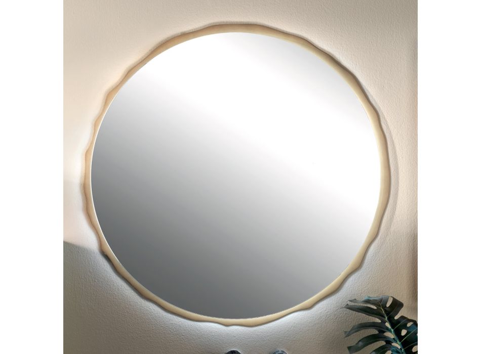 Espelho redondo com iluminação LED integrada Made in Italy - Vinci Viadurini