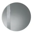 Espelho redondo com inserção de tela, fabricado na Itália - Brigitta Viadurini
