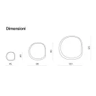 Espelho com formato especial, composto por dois painéis de vidro sobrepostos, fabricado na Itália - Alida Viadurini