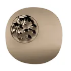 Espelho com formato especial e detalhe em vidro ondulado, fabricado na Itália - Adalberta Viadurini