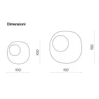 Espelho com formato especial e detalhe em vidro ondulado, fabricado na Itália - Adalberta Viadurini