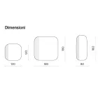 Espelho com formato especial e detalhe listrado, fabricado na Itália - Alessia Viadurini