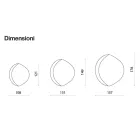 Espelho Abigaille com moldura parcial em vidro fundido, fabricado na Itália. Viadurini