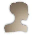 Espelho em formato de rosto feminino, fabricado na Itália - Brunilde Viadurini