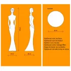 Design de piso de estátua luminosa com luz LED para interior - Penelope by Myyour Viadurini