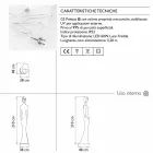 Design de piso de estátua luminosa com luz LED para interior - Penelope by Myyour Viadurini