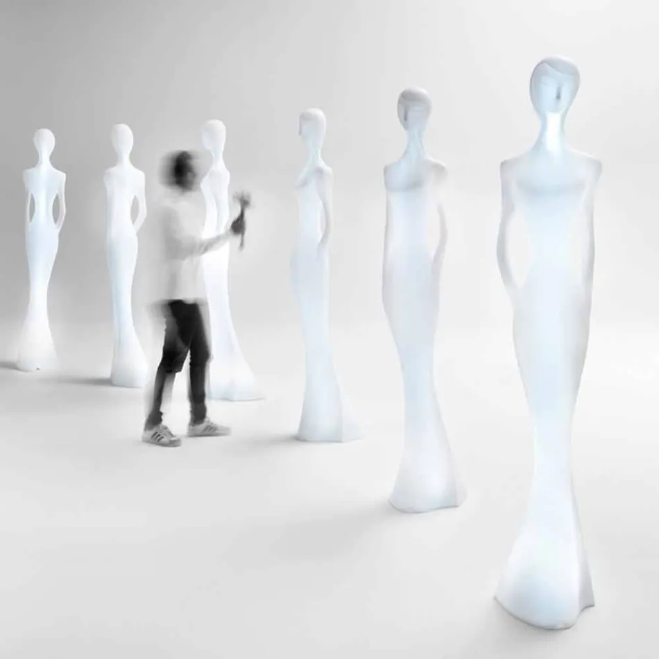 Design de piso de estátua luminosa com luz LED para interior - Penelope by Myyour Viadurini