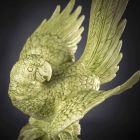 Estatueta de cerâmica em forma de papagaio feita à mão na Itália - Pagallo Viadurini