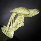 Estatueta de cerâmica artesanal em forma de papagaio feita na Itália - Pagallo Viadurini