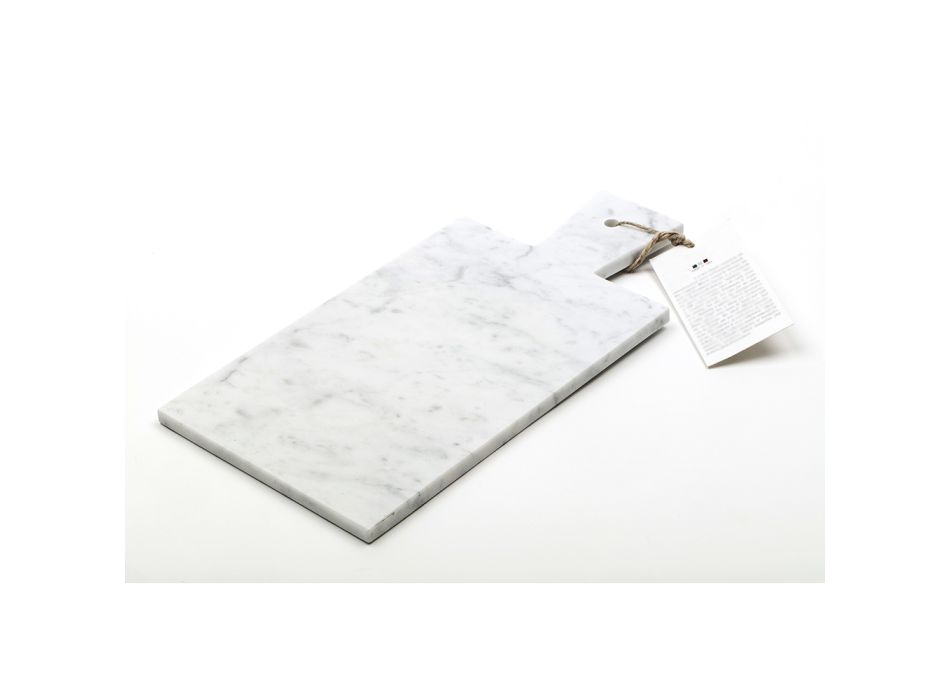Tábua de corte moderna em mármore branco de Carrara fabricado na Itália - Biblon Viadurini