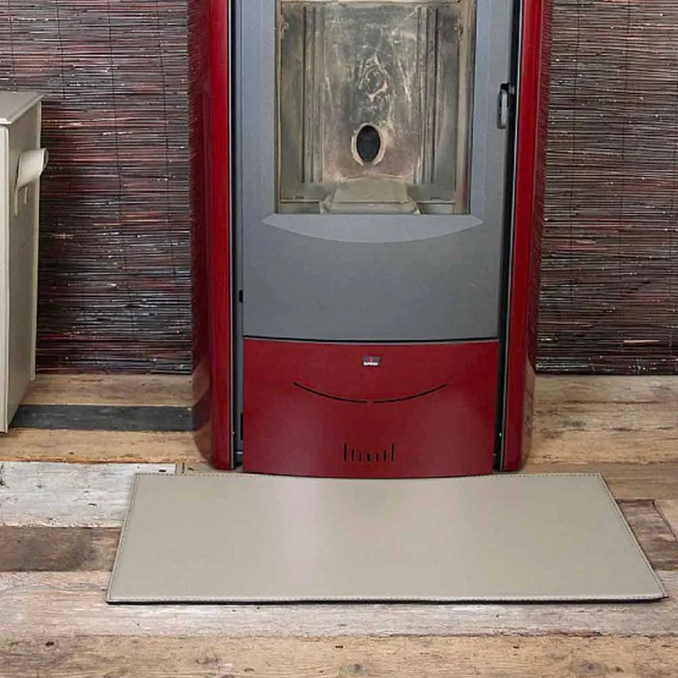 Tapete de couro para lareira / fogão Cleo Made in Italy Viadurini