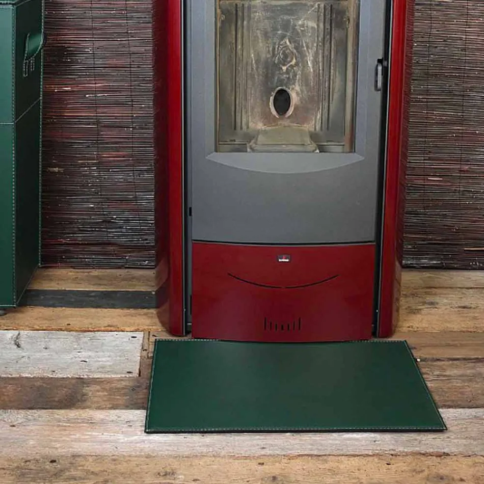 Tapete de couro para lareira / fogão Virgilio Made in Italy Viadurini