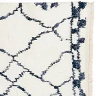 Tapete feito à mão de lã de pêlo longo com nó à mão em Türkiye - Benedetta Viadurini