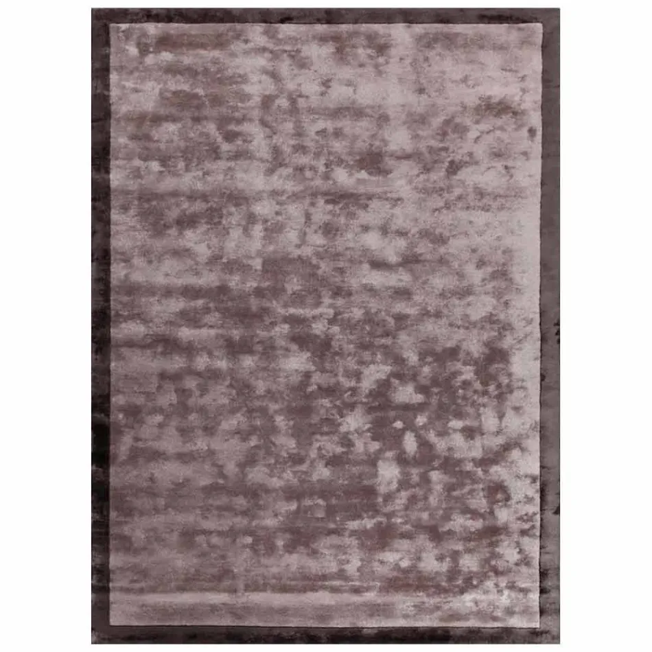 Tapete com borda em algodão e viscose colorida para sala de estar - Planetário Viadurini