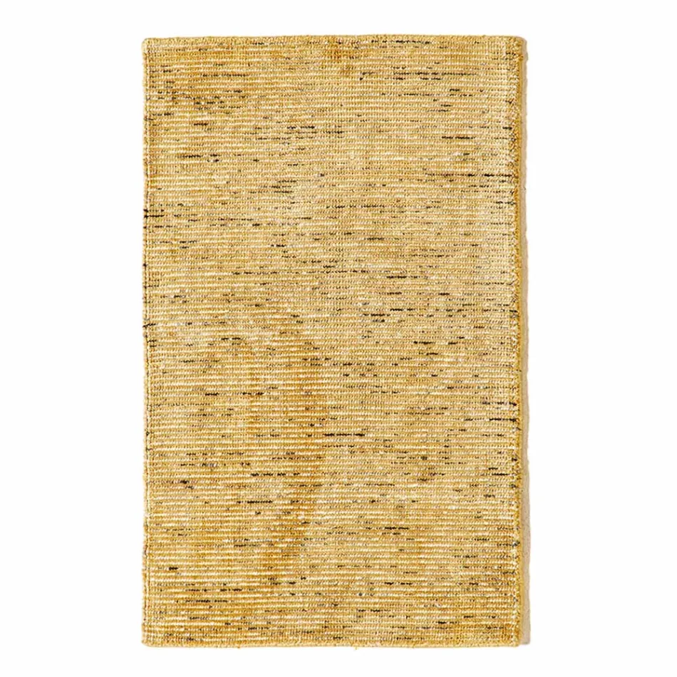 Tapete de sala em Algodão, Viscose e Lã Produzido em tear manual - Melita Viadurini