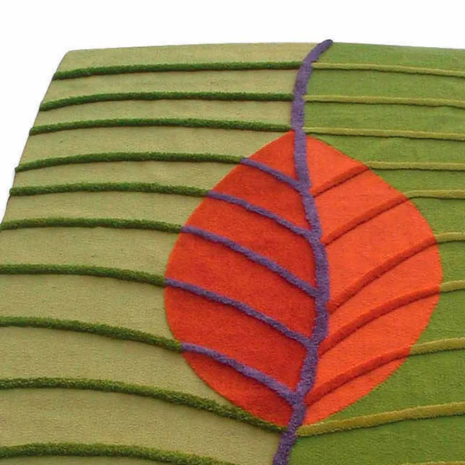 Tapete de lã tufado à mão feito na Itália - Posillipo Viadurini