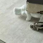 Tapete moderno para sala de estar em algodão e viscose, tecido à mão - sedoso Viadurini