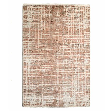 Tapete moderno de sala tecido à mão em lã e algodão - Neppo Viadurini