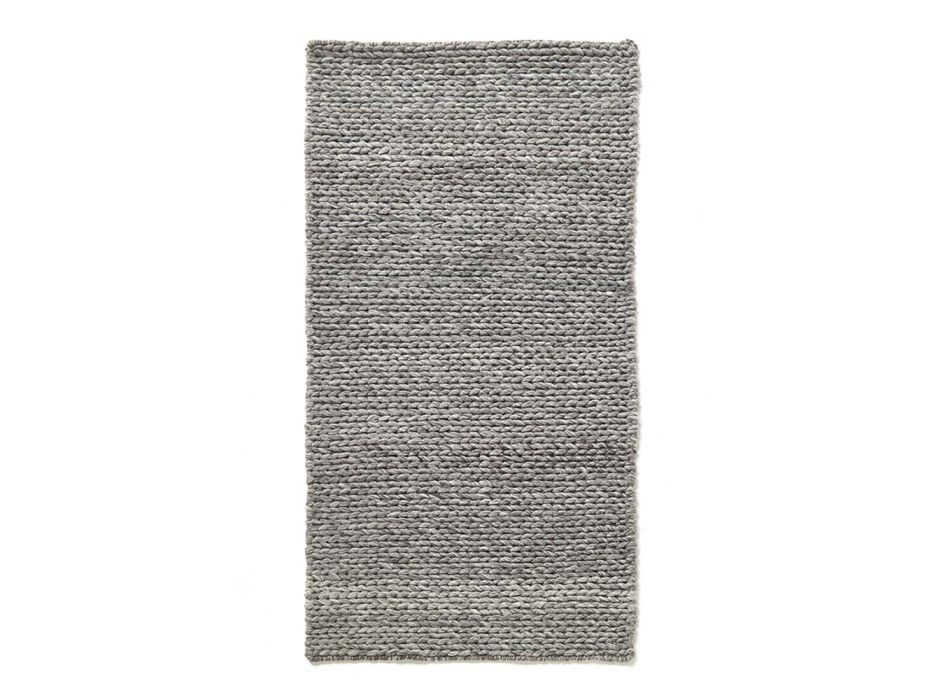 Tapete moderno de sala tecido à mão em poliéster e algodão - Tabatha Viadurini