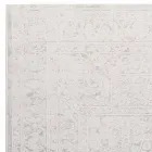 Tapete de Design com Design Bege em Poliéster e Viscose - Occitania Viadurini