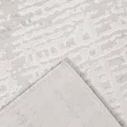 Tapete de Design com Design Bege em Poliéster e Viscose - Occitania Viadurini