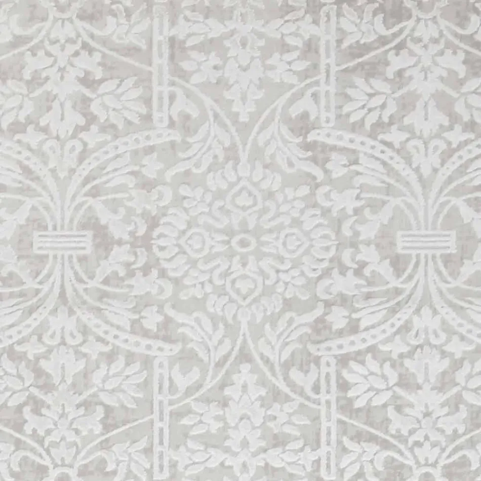 Tapete de Design com Design Bege em Poliéster e Viscose - Occitania Viadurini