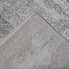 Tapete de Designer em Viscose e Bege Cinza Acrílico com Design - Presidente Viadurini