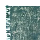 Tapete retangular de tecido étnico com borlas - Fibraù Viadurini