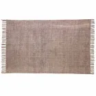 Tapete retangular de tecido étnico com borlas - Fibraù Viadurini